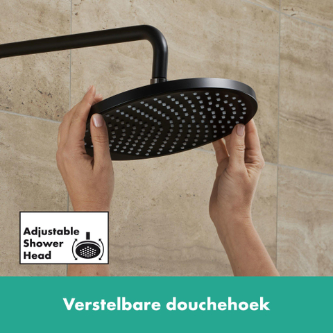 Hansgrohe Crometta s - hoofddouche 240 - 1jet - mat zwart SW793717