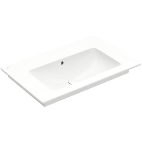 Villeroy & Boch venticello meubelwastafel - 800x500mm - met kraangat - met overloop CeramicPlus - White Alpine (glans wit) 1025143