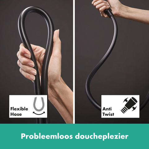 Hansgrohe Raindance Select S - select Regendoucheset - thermostaat - hoofddouche 24cm - mat zwart SW297615
