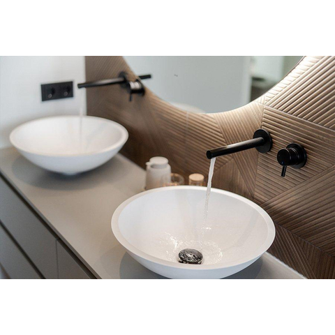 Wiesbaden Valerie Waskom rond - 43x13cm - solid surface - mat wit SW102824