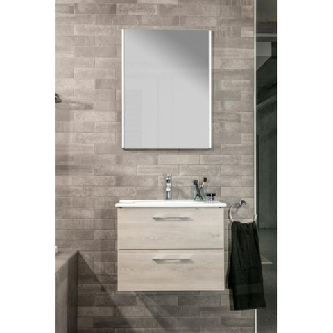 Plieger Lina Nero miroir – 80 x 65 cm – Éclairage LED – Noir SW225417