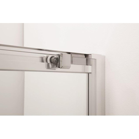 Crosswater Clear 6 Schuifdeur - 150x195cm - 8mm - helder veiligheidsglas - mat zwart profiel - mat zwart SW487131