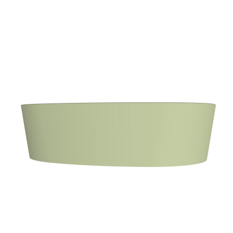 Arcqua Rocker waskom - opbouw - organisch rechts - 50x37cm - mat pastel groen SW1209130