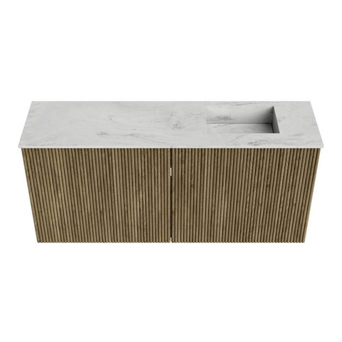 Mondiaz JOYA-DLUX 90cm toiletmeubel - kleur Dusk - Wastafel FAYE positie Rechts 1 kraangat kleur Opalo. SW1423343