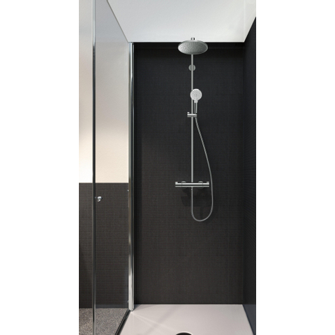 Hansgrohe Crometta s 240 Regendouche - opbouw - ronde hoofddouche - met douchegarnituur - ecosmart - hoogglans chroom SW73212