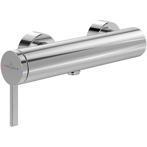 Villeroy & Boch Dawn 1 greeps douchekraan rond - hoogglans chroom SW974099