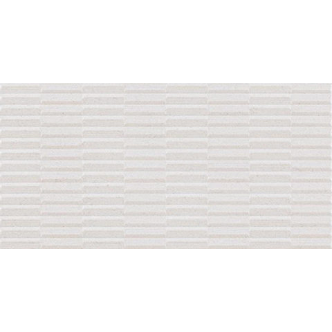 Ceralto Betonel Raw Bande décorative - 30x60cm - 8.0mm - White SW787202