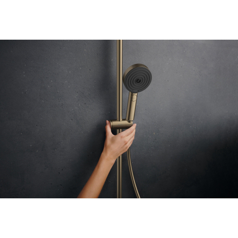 Hansgrohe Pulsify S Puro Puro1jet - showerpipe - 260 - thermostatisch - HOH - 15cm - 3jet - handdouche - doucheslang - 160cm - thermostaat - geborsteld brons SW1151865