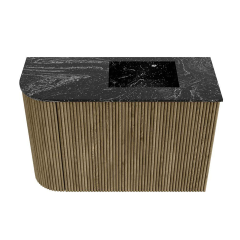 Mondiaz JOYA-DLUX 61.6cm toiletmeubel - ronding links kleur Dusk - Wastafel FAYE positie Rechts 1 kraangat kleur Lava. SW1423263