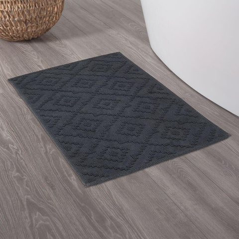 Sealskin Aztec Badmat 60x90 cm Katoen Donkergrijs SW699477