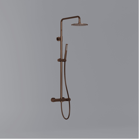 Fortifura Calvi Thermostatische Regendouche (compleet) - Geborsteld koper PVD (Koper) TWEEDEKANS OUT13623