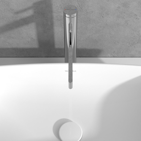 Villeroy & Boch Dawn 1 greeps wastafelkraan verhoogd - zonder pop up afvoergarnituur - hoogglans chroom SW974132