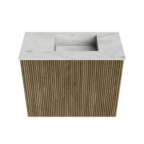 Mondiaz JOYA-DLUX Meuble de toilette 50cm - couleur Dusk - Lavabo FAYE position Droite 1 trou de robinet couleur Opalo. SW1423288