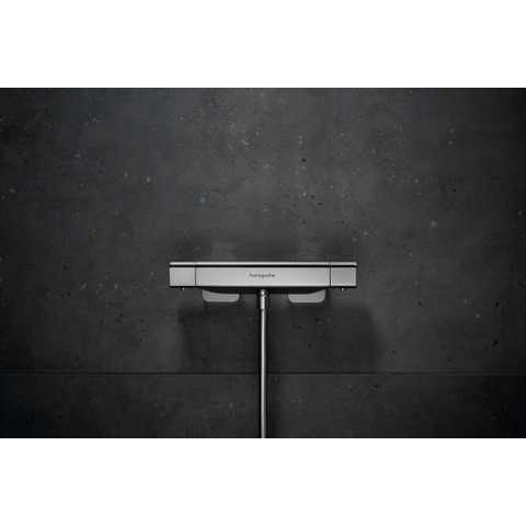 Hansgrohe Ecostat E Douchekraan - thermostatisch - zonder omstel - met koppelingenHOH=15cm - thermostaat - hoogglans chroom SW297291