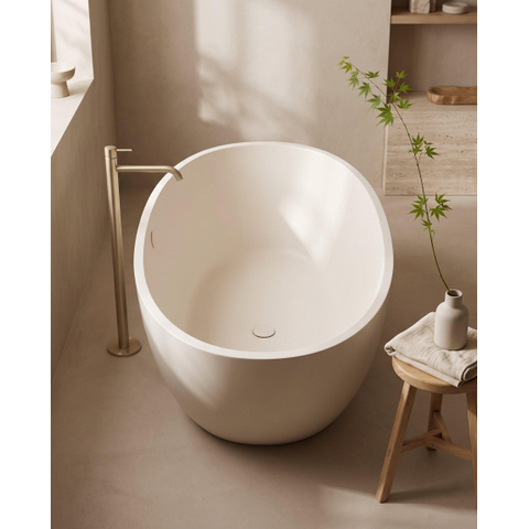 Saniclass Torino Baignoire - 170x90x50cm - solid surface - blanc cassé SW1471870