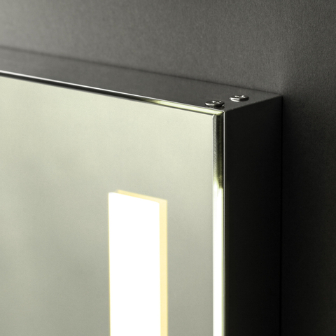 Adema Squared badkamerspiegel 80x70cm met verlichting links en rechts LED met spiegelverwarming en sensor schakelaar SW238216