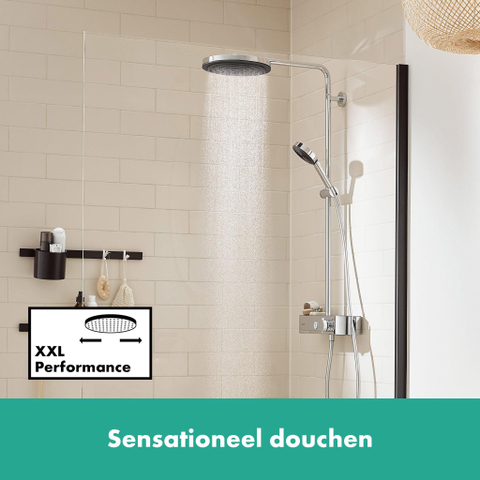 Hansgrohe Pulsify s Showerpipe - 260 - 1jet - met ShowerTablet - select - 400 - hoogglans chroom SW651165