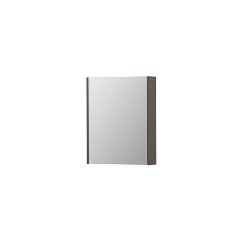 INK SPK2 spiegelkast – 60x74x14 cm – 1 deur, dubbelzijdige spiegeldeurr – Mat taupe SW353334