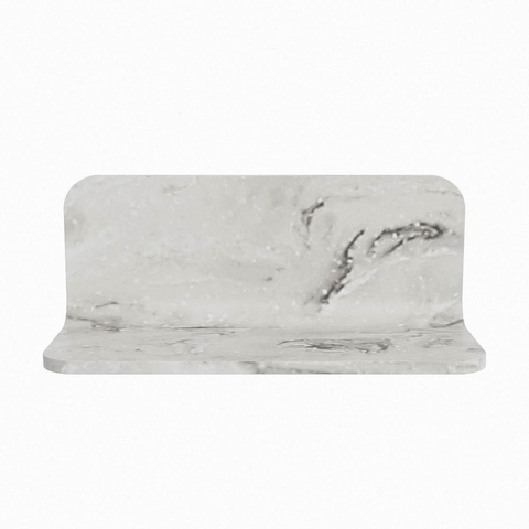 Mondiaz SPOT miroir – Ø 30 cm – avec tablette – Glace (marbre gris) SW1235632