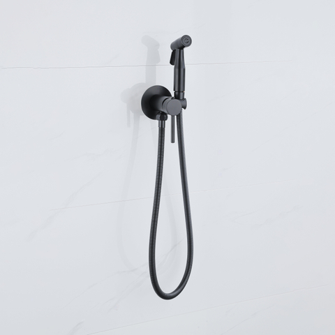 Fortifura Calvi Mengkraan Bidet - met handdouchehouder - mat zwart SW1441139