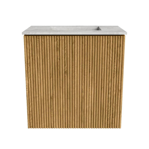 Mondiaz JOYA-DLUX Meuble de toilette 40cm - couleur Oak - Lavabo FAYE position Milieu Sans trou de robinet couleur Glace SW1421951