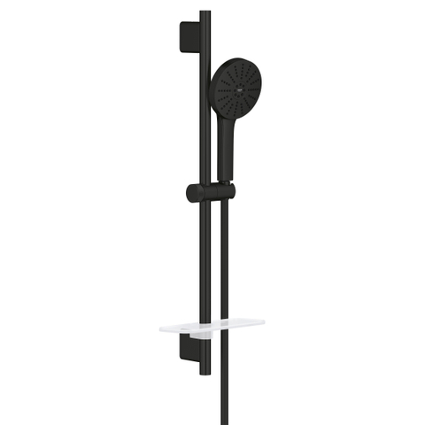 GROHE Vitalio Joy ensemble douchette - 3 jets - barre 60cm - noir mat SW1522145