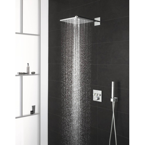 Grohe Grohtherm SmartControl inbouw regendoucheset – thermostatisch – 31 cm hoofddouche – witte knoppen – chroom SW108048