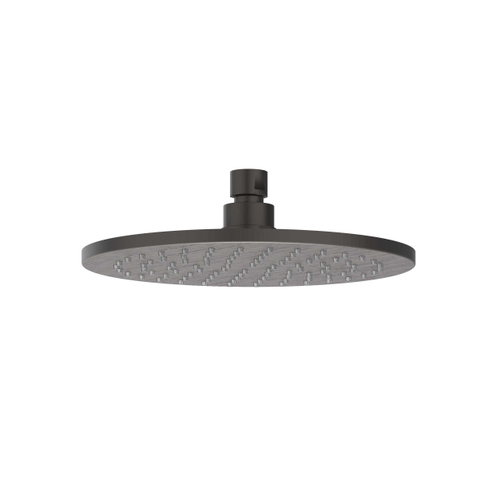 IVY Tribe Ensemble de douche de tête - encastré - symmetry - inverseur d'arrêt 2 voies - bras de plafond 30 cm - douche de tête medium 20 cm - support avec sortie - flexible de douche 150 cm - douchette à main bâton - RVS316 - noir carbone brossé PVD SW1032202