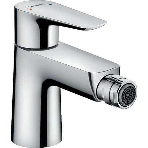 Hansgrohe Talis e 1 gats bidetkraan - met push open garnituur - hoogglans chroom SW28992