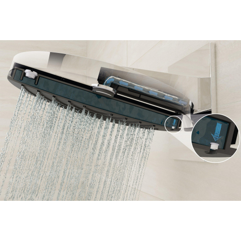 Hansgrohe Pulsify s - hoofddouche 26cm - 1jet - zonder arm - mat zwart SW651071