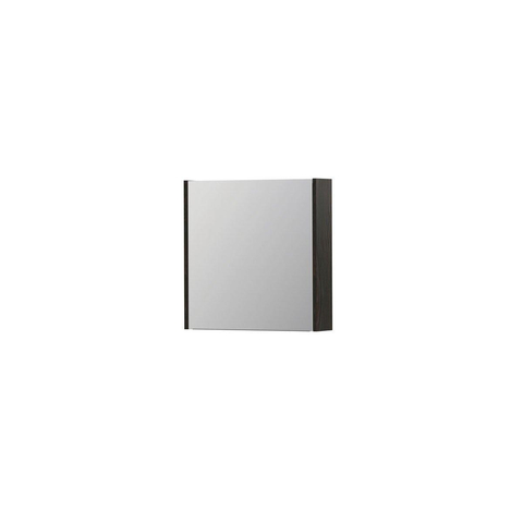 INK SPK1 spiegelkast – 60x60x14 cm – 1 deur, dubbelzijdige spiegeldeurr – Intens eiken SW439922