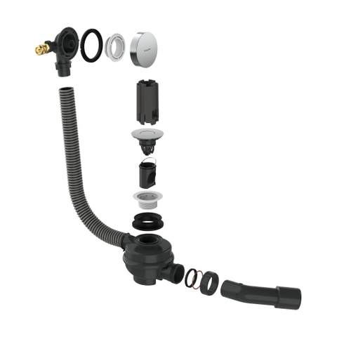 Hansgrohe Flexaplus Badafvoercombinatie kleurset - brons (bruin) SW1388301