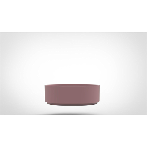Arcqua Case waskom - 40x28cm - Ovaal - Cast marble Roze Mat SW767317