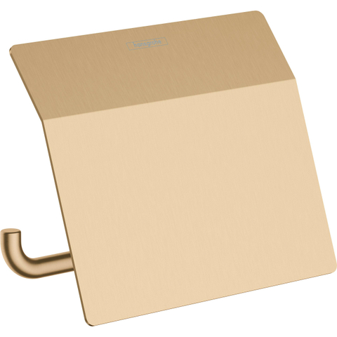 Hansgrohe AddStoris Q closetrolhouder - met klep - geborsteld brons SW651406