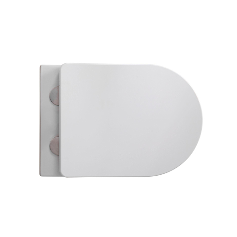 Aloni Muffly hangtoilet – ribbelstructuur – spoelrandloos – diepte 52 cm – met softclose zitting – glans wit SW1446223