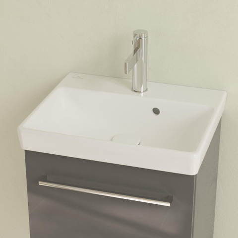 Villeroy & Boch Avento fontein - 45x37cm - 1 kraangat - met overloop - White Alpine (glans wit) SW59855