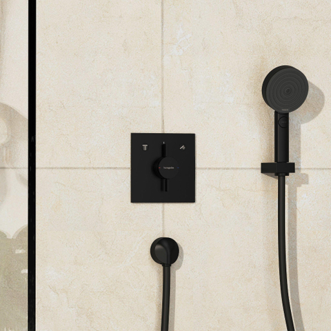 Hansgrohe DuoTurn E Inbouw mengkraan - voor 2 functies - mat zwart SW918753