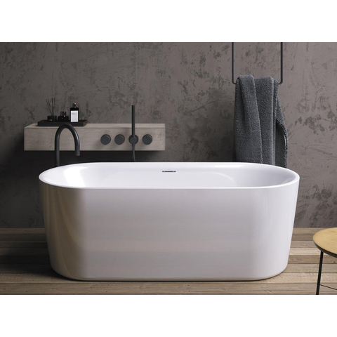 Baignoire îlot Riho Modesty 170x76cm Acrylique blanc SW523341