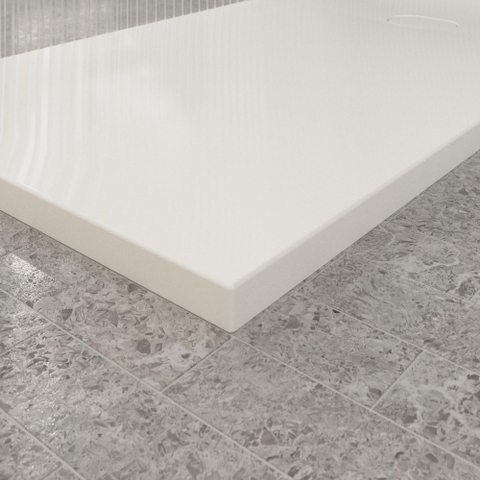 Villeroy & Boch Ecora douchebak - 170x90x4.5cm - afvoer korte zijde - white alpine (wit) SW1558978