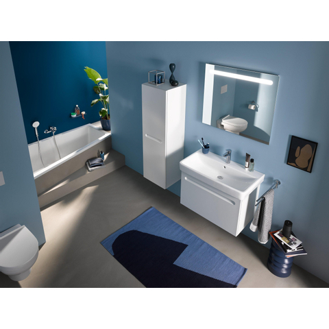 Duravit No.1 Bad offset - 160x85cm hoek links - wit glanzend SW723717