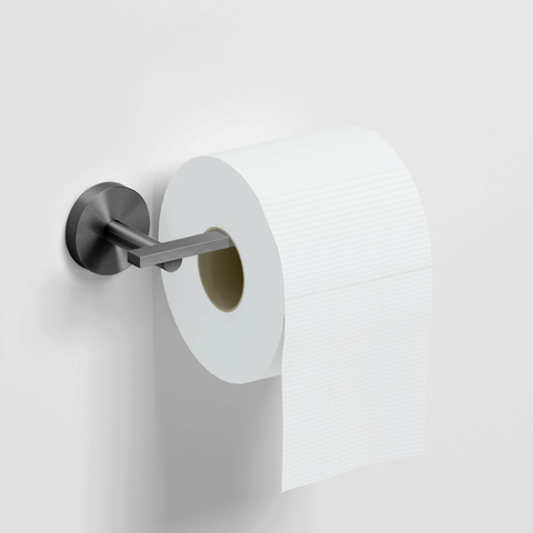 Clou Flat Porte-papier toilette - forme L - sans couvercle - Gunmetal brossé PVD SW799387