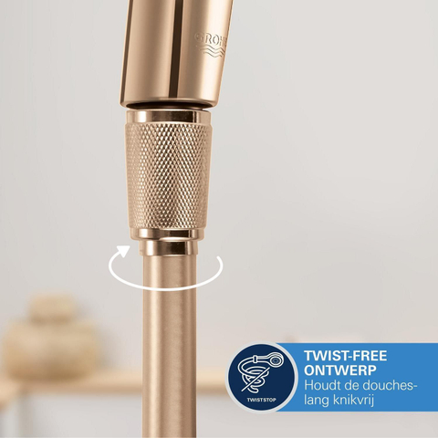 Grohe Silverflex Doucheslang - 125cm - glad - warm sunset (koper) SW116332