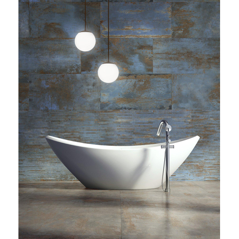 ÉCHANTILLON Terravito Copuro carreau mural et de sol - 60x120cm - 9mm - Rectangle - rectifié - Bleu mat SW1130759