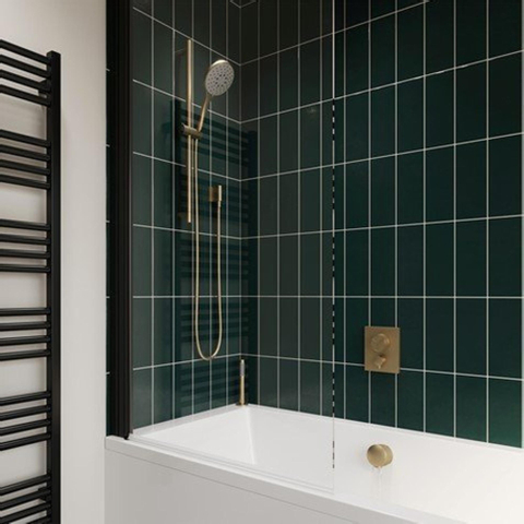 Crosswater Crossbox Inbouw douchekraan - thermostatisch - 3 functies - inclusief inbouwdeel - geborsteld messing (goud) SW815961