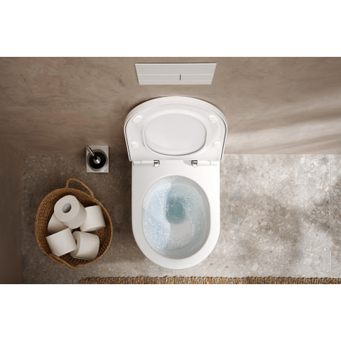 Hansgrohe EluPura S Closetcombinatie - wandmontage - zonder spoelrand - softclose zitting - smartclean - rimless - glans wit SW962889