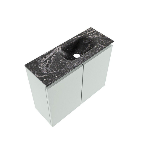 MONDIAZ TURE-DLUX Meuble de toilette 60cm Greey. EDEN lavabo Lava position à droite. Avec 1 trou de robinet. SW1103829