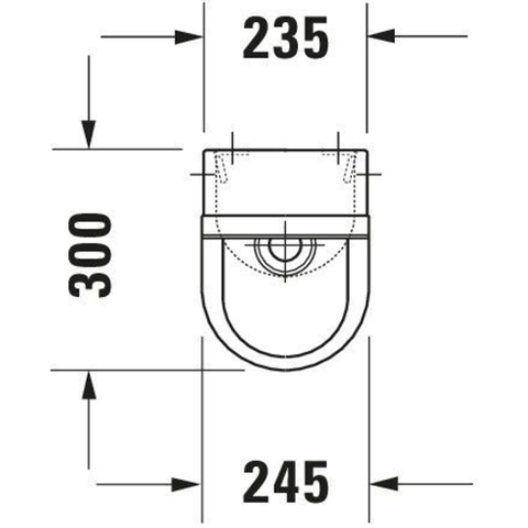 Duravit Starck 3 Urinoir - met sproeikop - met achterinlaat - met sifon - met bevestiging - wit 0290484