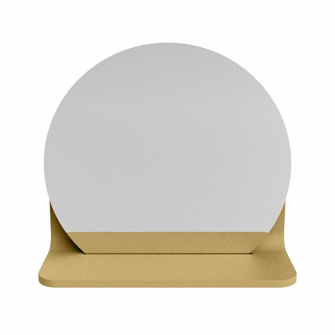 Mondiaz SPOT spiegel – Ø30 cm – met planchet – Oro (zand) SW1235569