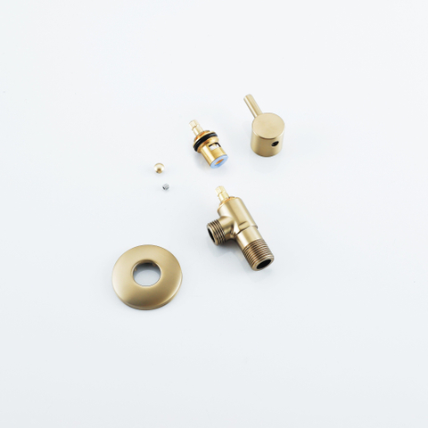 Fortifura Calvi stopkraan G1/2 - PVD - geborsteld messing (goud) SW1182543