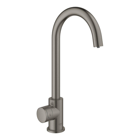 Grohe Blue Home Keukenkraan - C-uitloop - 1-gats - filterfunctie - plat licht en bruisend water - brushed hard graphite (antraciet) SW354769